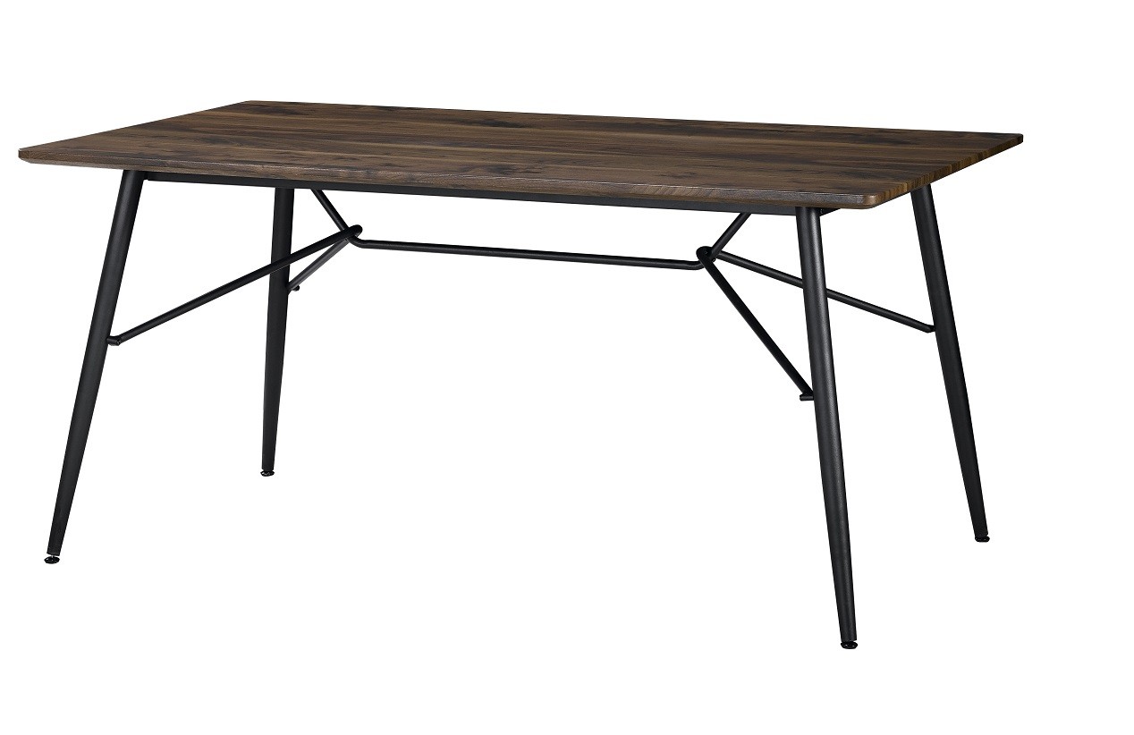 Mesa PORLO, metal, tapa de DM acabado vintage, 160x90 cms
