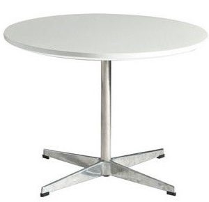 Mesa SW-REBL, baja, cromada, blanca, 60 cms