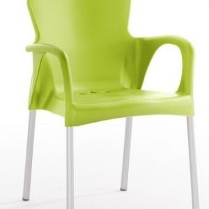 Sillón SENA, apilable, polipropileno verde lima*