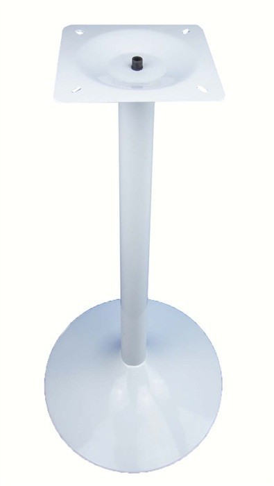 Base de mesa CRISS, alta, blanca, base de 45 cms de diámetro, altura 110 cms