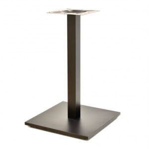 Mesa BEVERLY, negra, base de 72 cms y tapa de 60x60 cms. Color a elegir, Tableros de 60x60 cms: WERZALIT ALEMANIA - BLANCO 01
