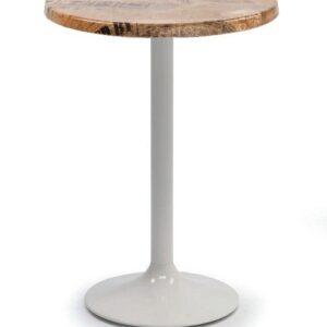 Mesa alta CRISS, base de 110 cms y tapa de 70 cms. Colores a elegir, Bases CRISS, altura 110 cms: Blanca, Tableros de 70 cms: WERZALIT SM - EX WORKS 122