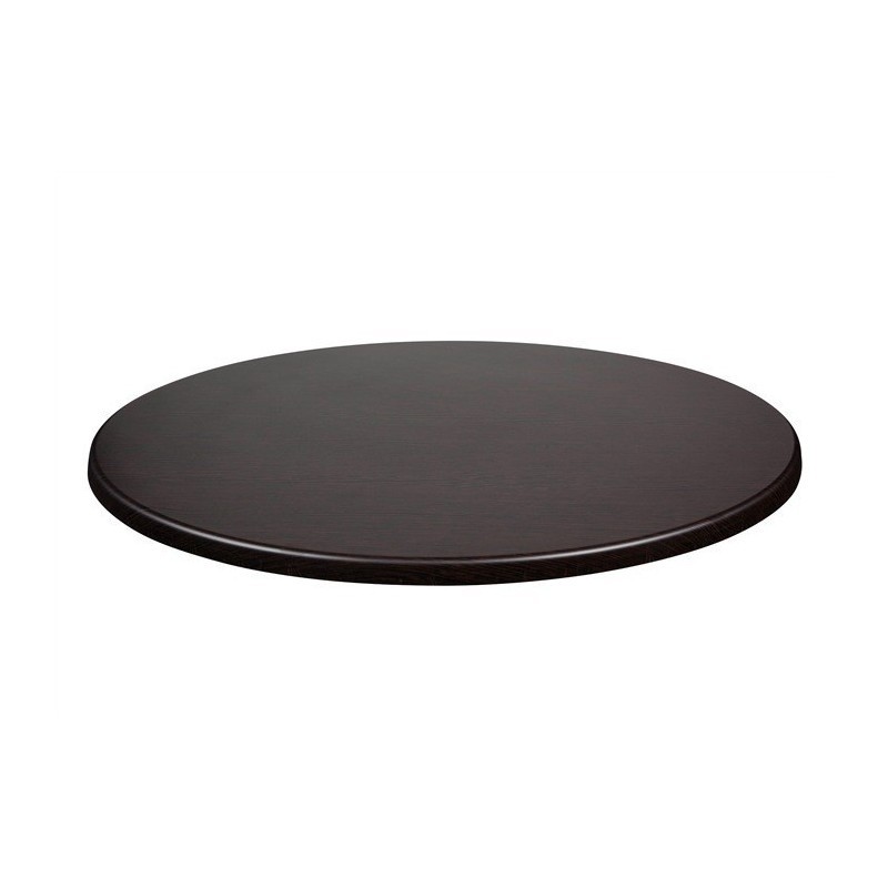 Mesa BAHIA, abatible, plata, base de 72 cms y tapa 70 cms. Color a elegir, Tableros de 70 cms: WERZALIT ALEMANIA - WENGUÉ 103 - Imagen 2
