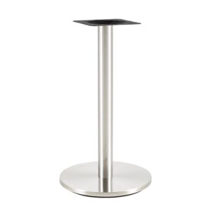 Mesa BENAGIL, acero inoxidable, base de 72 cms y tapa 60 x 60 cms. Color a elegir, Tableros de 60x60 cms: BILAMINADO VINTAGE HD7346