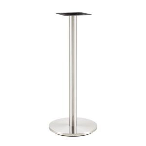 Mesa BENAGIL, alta, acero inoxidable, base de 110 cms y tapa 70 x 70 cms. Color a elegir, Tableros de 70x70 cms: BILAMINADO VINTAGE HD7346