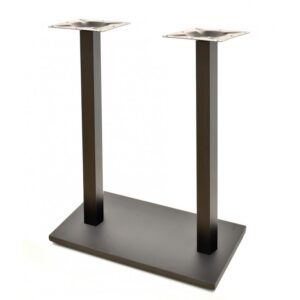 Mesa BEVERLY, alta, negra, base rectangular y tapa de 110x70 cms. Color a elegir, Tableros 110x70 cms: BILAMINADO VINTAGE HD7346