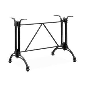Mesa EIFFEL NEW, rectangular, aluminio, negra, tapa 120 x 80 cms. Color a elegir, Tableros 120x80 cms: WERZALIT SM - BLANCO 01