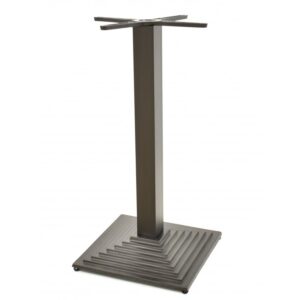 Mesa ELBA, negra, base de 72 cms y tapa de 70 x 70 cms. Color a elegir, Tableros de 70x70 cms: BILAMINADO VINTAGE HD7346