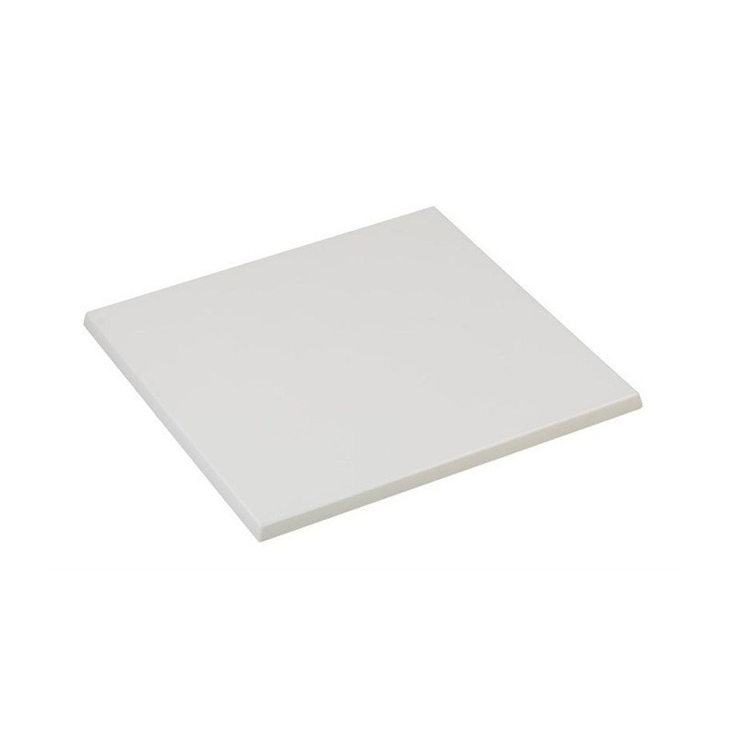 Mesa ELBA, negra, base de 72 cms y tapa de 80 x 80 cms. Color a elegir, Tableros de 80x80 cms: WERZALIT SM - BLANCO 01 - Imagen 3