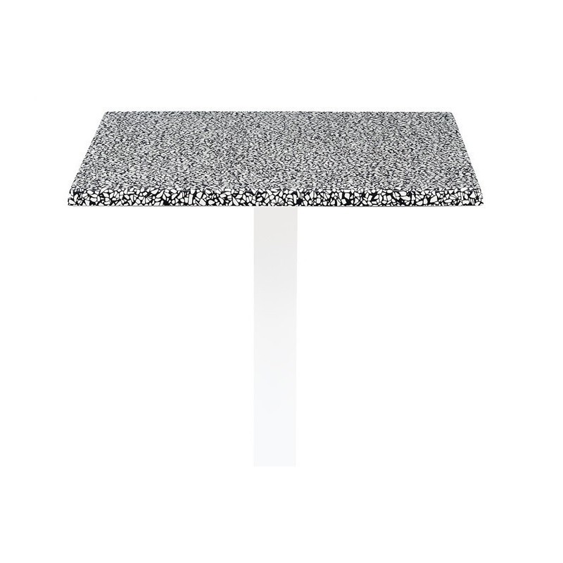 Mesa ELBA, negra, base de 72 cms y tapa de 80 x 80 cms. Color a elegir, Tableros de 80x80 cms: WERZALIT ALEMANIA - PIAZZA 102 - Imagen 2