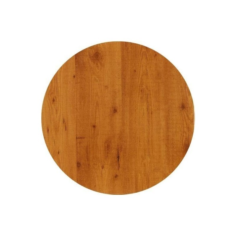 Mesa IPANEMA, acero inoxidable, base de 72 cms y tapa 60 cms. Color a elegir, Tableros de 60 cms: WERZALIT SM - PINO 321 - Imagen 2