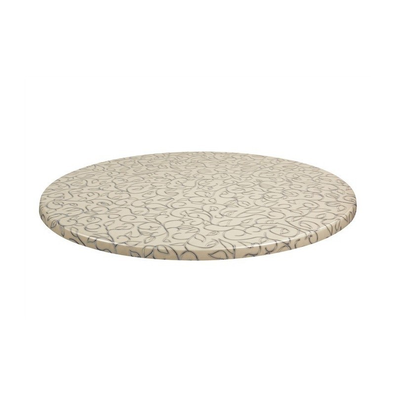 Mesa IPANEMA, acero inoxidable, base de 72 cms y tapa 70 cms. Color a elegir, Tableros de 70 cms: TOPALIT - FILO 132 - Imagen 2
