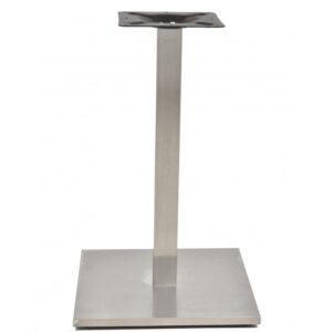 Mesa IPANEMA, acero inoxidable, base de 72 cms y tapa 70 x 70 cms. Color a elegir, Tableros de 70x70 cms: BILAMINADO VINTAGE HD7346