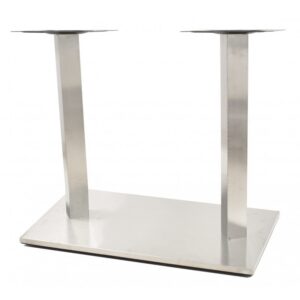 Mesa IPANEMA, acero inoxidable, tapa 120 x 80 cms. Color a elegir, Tableros 120x80 cms: WERZALIT SM - BLANCO 01