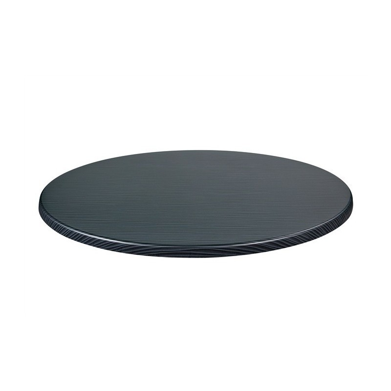 Mesa IPANEMA, alta, acero inoxidable, base de 110 cms y tapa 70 cms. Color a elegir, Tableros de 70 cms: TOPALIT - SEA DARK 139 - Imagen 2