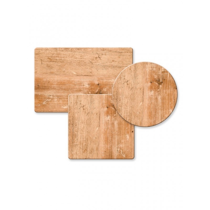 Mesa IPANEMA, alta, acero inoxidable, tapa 110 x 70 cms. Color a elegir, Tableros 110x70 cms: WERZALIT SM - KABANA RED 271 - Imagen 9