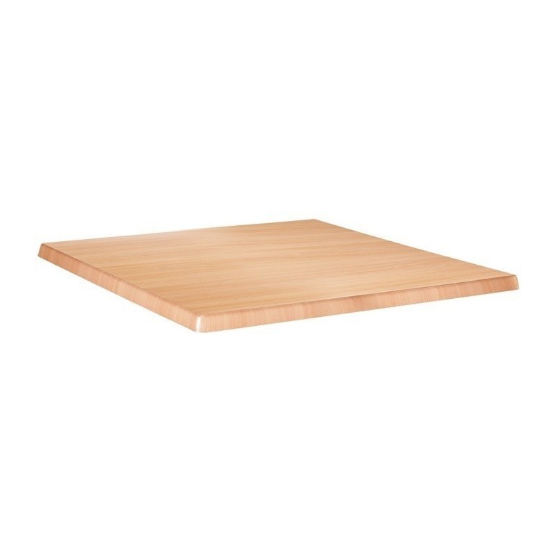 Mesa LIRIO, metal, base de 75 x 75 cms y tapa 80 x 80 cms. Color a elegir, Tableros de 80x80 cms: WERZALIT SM - HAYA 19 - Imagen 2