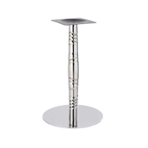 Mesa LUXOR, acero inox., tapa de 60x60 cms. Color a elegir, Tableros de 60x60 cms: WERZALIT SM - MONTPELLIER 214