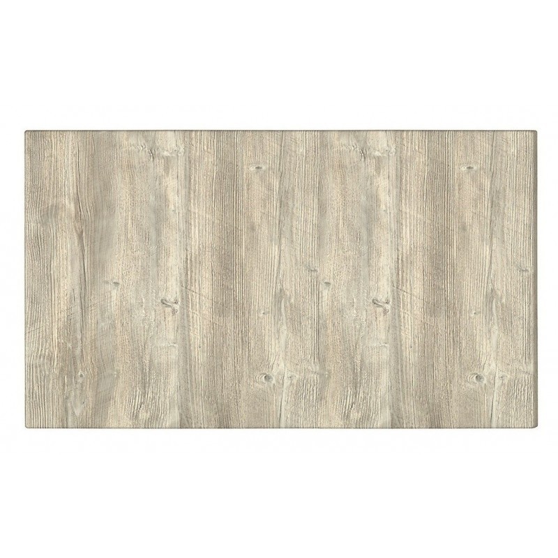 Mesa MILAN, aluminio, tapa 110 x 70 cms. Color a elegir, Tableros 110x70 cms: WERZALIT SM - PONDEROSA BLANCO 178 - Imagen 2