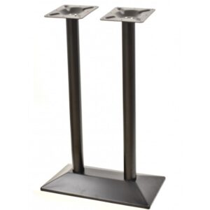 Mesa SOHO, alta, negra, base rectangular y tapa de 110x70 cms. Color a elegir, Tableros 110x70 cms: WERZALIT SM - BLANCO 01