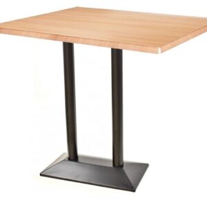 Mesa SOHO, alta, negra, base rectangular y tapa de 110x70 cms. Color a elegir, Tableros 110x70 cms: WERZALIT SM - HAYA 19