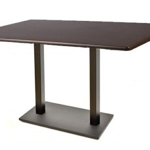 Mesa BEVERLY, negra, base rectangular y tapa de 120 x 80 cms. Color a elegir, Tableros 120x80 cms: WERZALIT SM - KABANA RED 271