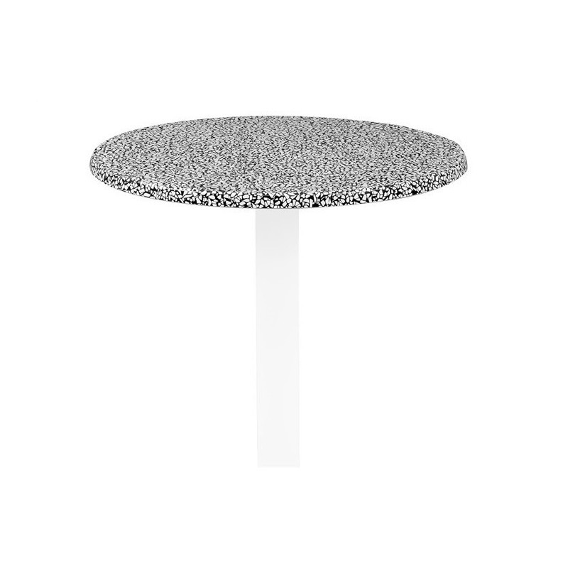 Mesa BOHEME, negra, base de 72 cms y tapa de 60 cms. Color a elegir, Tableros de 60 cms: WERZALIT ALEMANIA - PIAZZA 102 - Imagen 2