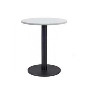 Mesa BOHEME, negra, base de 72 cms y tapa de 60 cms. Color a elegir, Tableros de 60 cms: WERZALIT SM - BLANCO 01