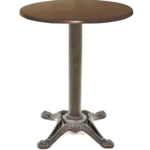 Mesa RODANO, negra, base de 75 cms y tapa de 70 cms. Color a elegir, Tableros de 70 cms: WERZALIT SM - WENGUÉ 103