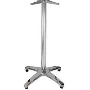 Mesa ROMA, alta, aluminio, 4 radios, base de 112 cms y  tapa 60x60 cms. Color a elegir, Tableros de 60x60 cms: BILAMINADO VINTAGE HD7346