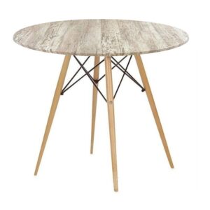 Mesa TOWER, madera, base de 71 cms y tapa de 60 cms. Color a elegir, Tableros de 60 cms: WERZALIT SM - MONTPELLIER 214