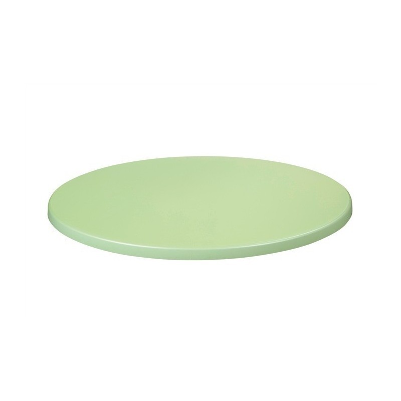 Mesa TOWER, madera, base de 71 cms y tapa de 70 cms. Color a elegir, Tableros de 70 cms: TOPALIT - VERDE 405 - Imagen 2