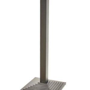 Base de mesa ELBA, alta, negra, base de 44 x 44 cms, altura 110 cms