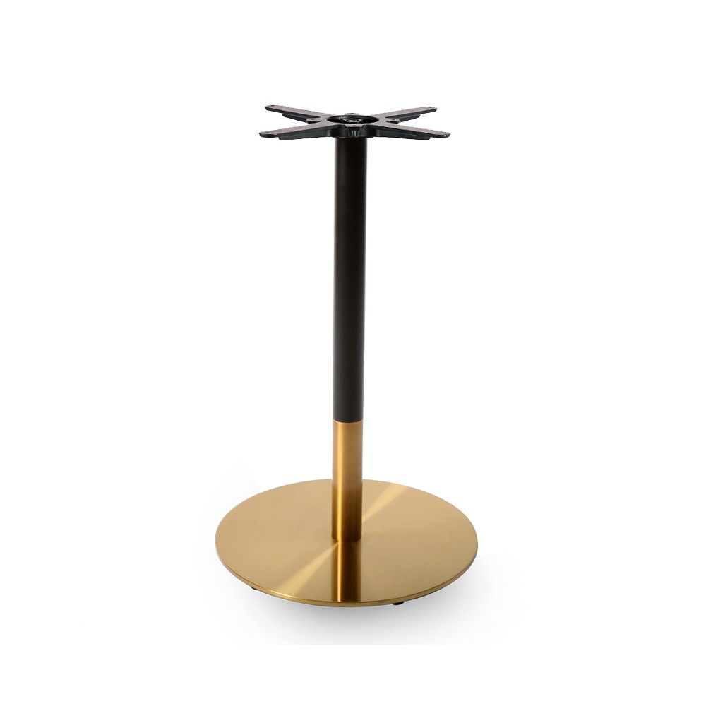 Base de mesa VERSALLES, dorada y negra, 43 cms de diámetro, altura 72 cms