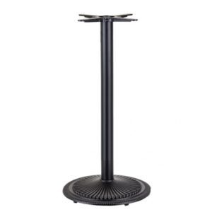 Mesa alta ARNO, negra, base de 110 cms y tapa de 60 cms. Color a elegir, Tableros de 60 cms: BILAMINADO VINTAGE HD7346