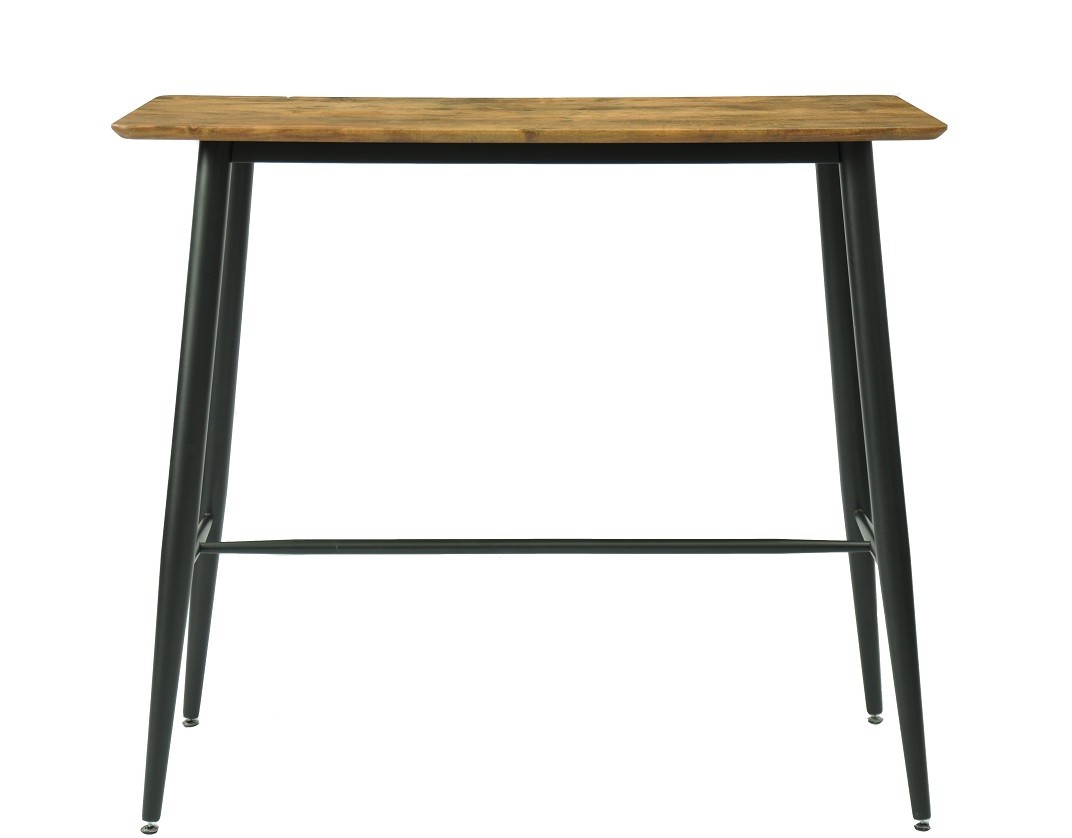 Mesa NITRA, alta, metal, tapa DM 6064 vintage, 120 x 60 cms - Imagen 2