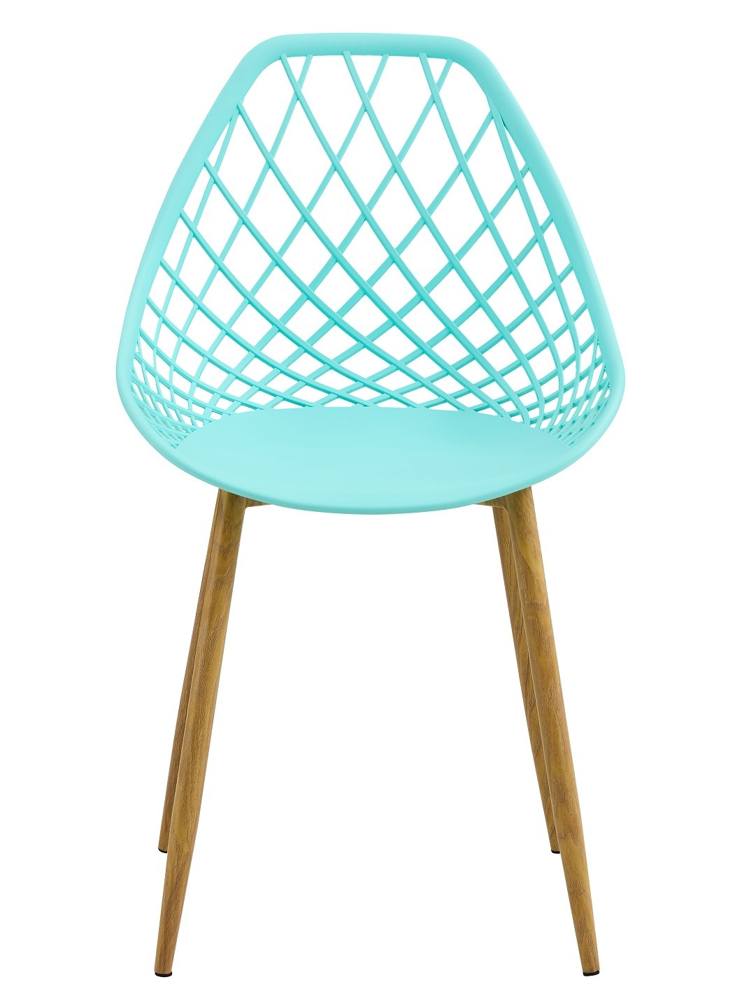 Silla STRAUSS, metal, polipropileno verde pastel - Imagen 2