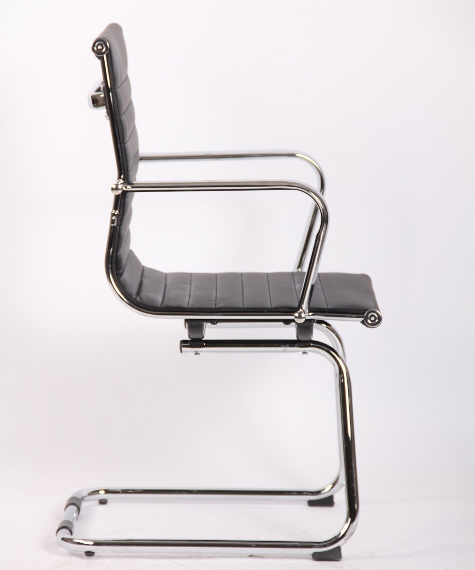 Sillón de oficina ALABAMA NEW, fijo, similpiel negra - Imagen 3
