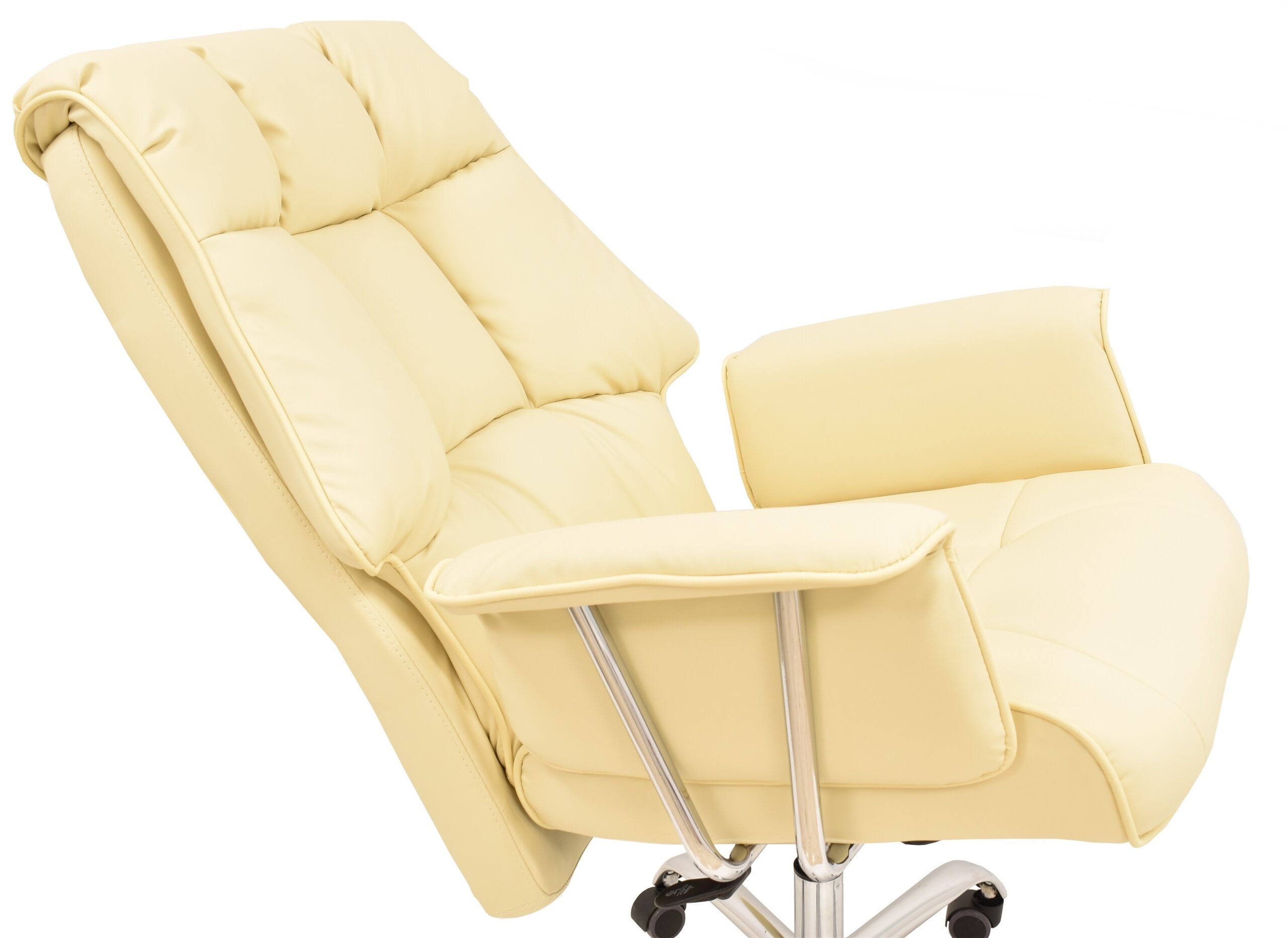 Sillón de oficina FIRENZE, alto, gas, mecanismo multifunción, similpiel beige - Imagen 5