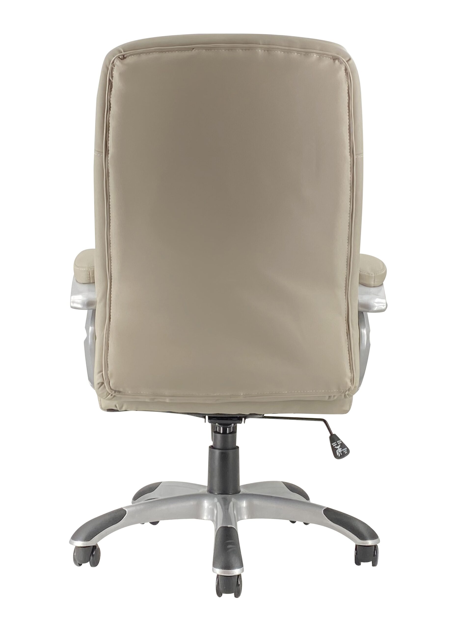 Sillón de oficina MADRID, alto, gas, basculante, similpiel gris claro - Imagen 5