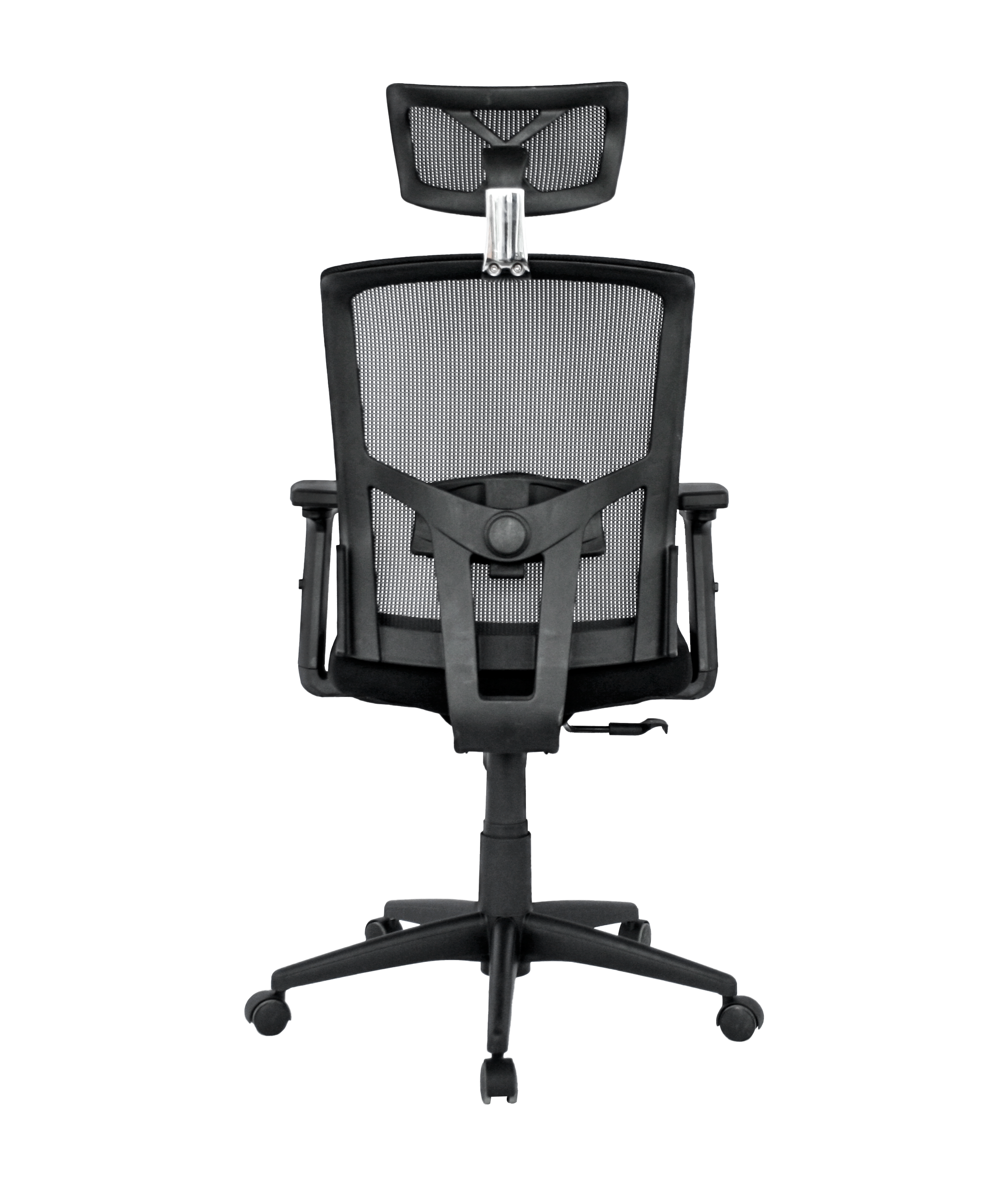 Sillón de oficina NAIROBI, ergonómico, syncro, malla negra, asiento tejido negro - Imagen 4