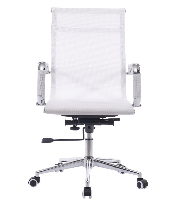 Sillón de oficina ODESA, giratorio, gas, basculante profundo, malla blanca - Imagen 2