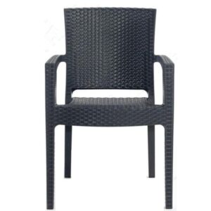 Sillón LIDO, apilable, polipropileno negro