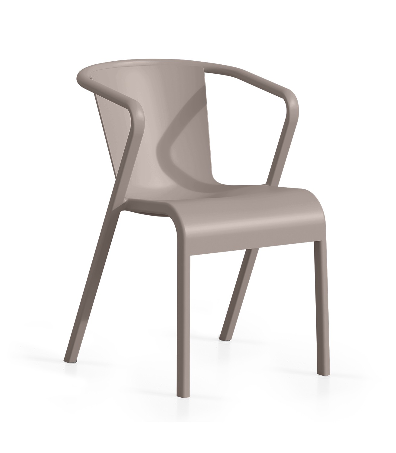 Sillón LUGO, apilable, polipropileno blanco* - Imagen 3