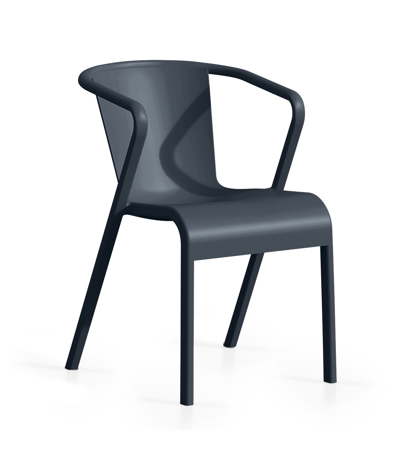 Sillón LUGO, apilable, polipropileno blanco* - Imagen 5