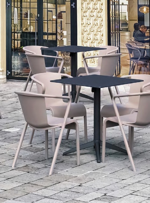 Sillón LUGO, apilable, polipropileno blanco* - Imagen 6