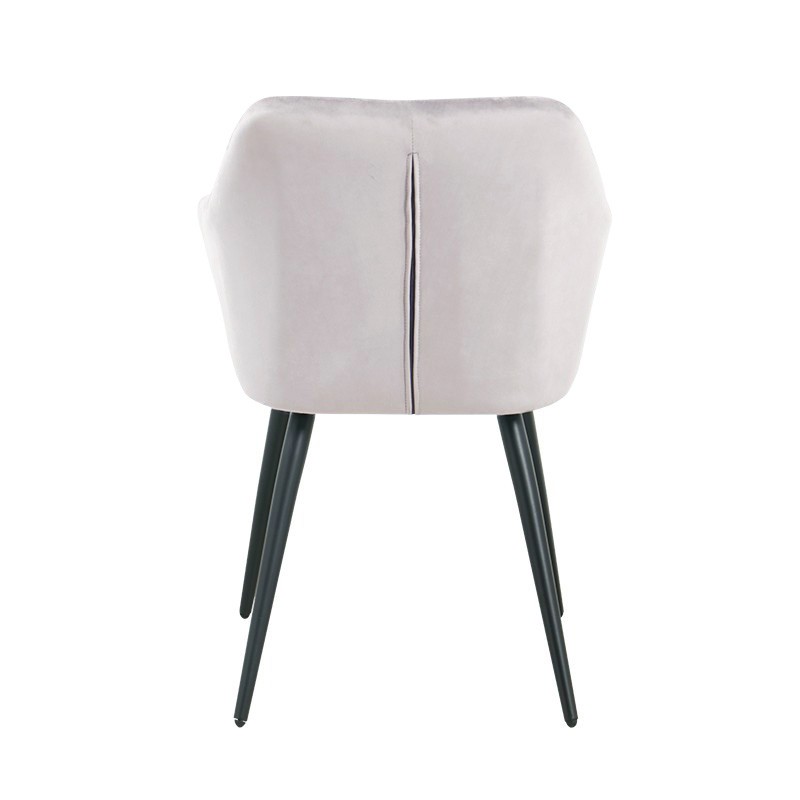 Sillón ROLANDO, metal, tapizado velvet 13 gris claro - Imagen 3