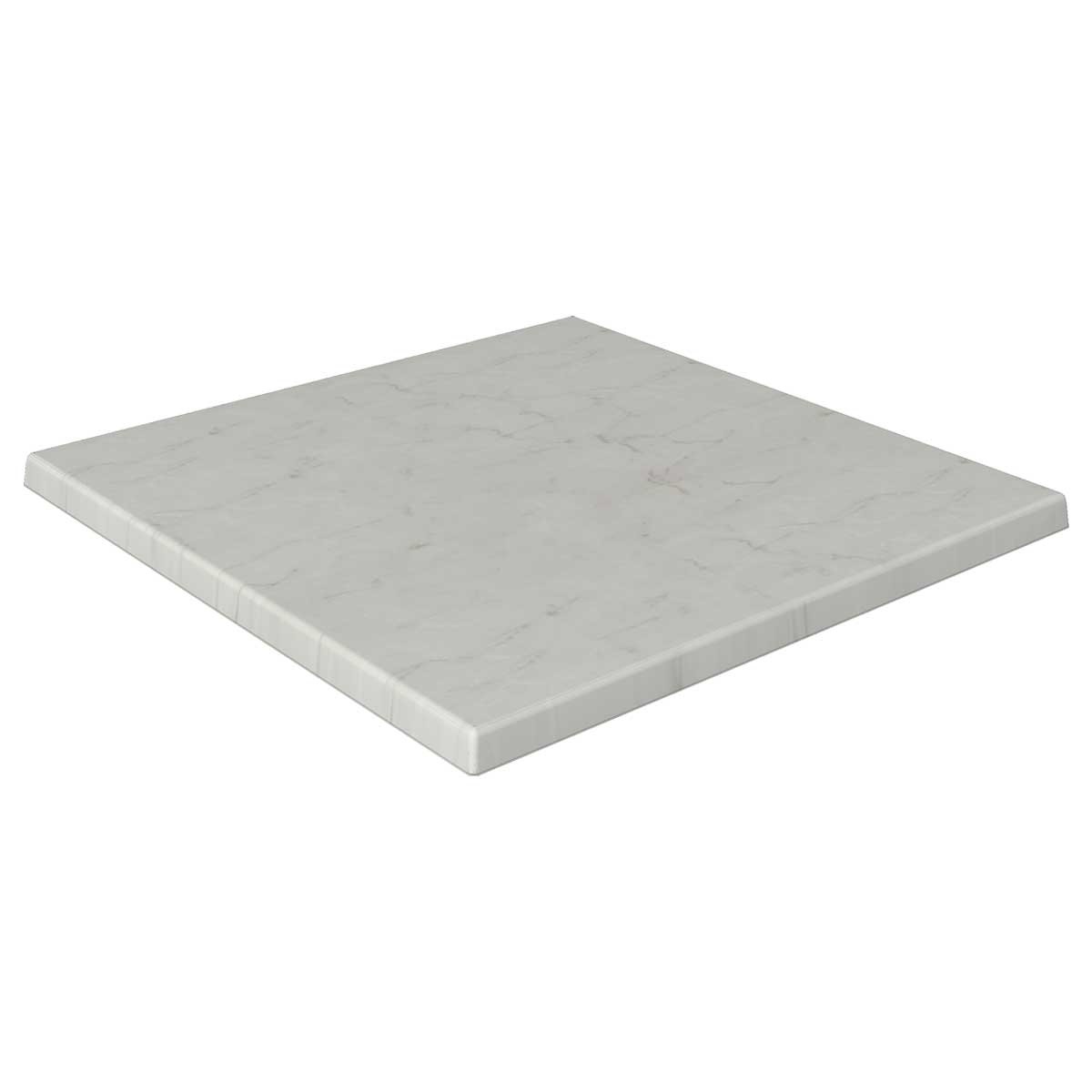 Tablero de mesa Werzalit-Sm, 70 MARMOR BIANCO, 70 x 70 cms*