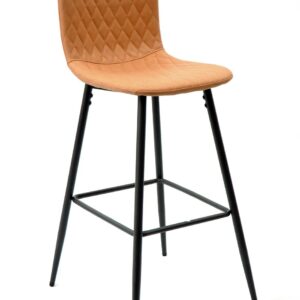 Taburete PITT, metal, tapizado tejido técnico 7 naranja
