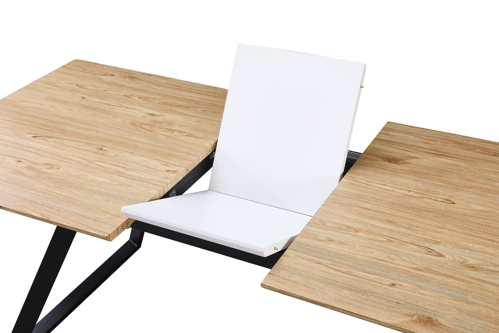 Mesa BÉRGAMO, extensible, metal, DM bilaminado,160 ~ 200x90 cms - Imagen 3